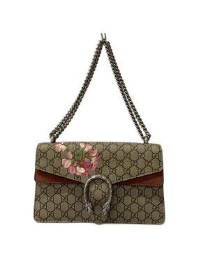 Gucci Shoulder Bag Dionysus GG Blooms Beige Pink Multi Chain